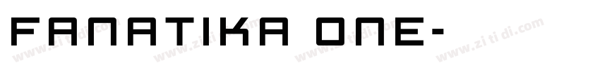 FANATIKA ONE字体转换
